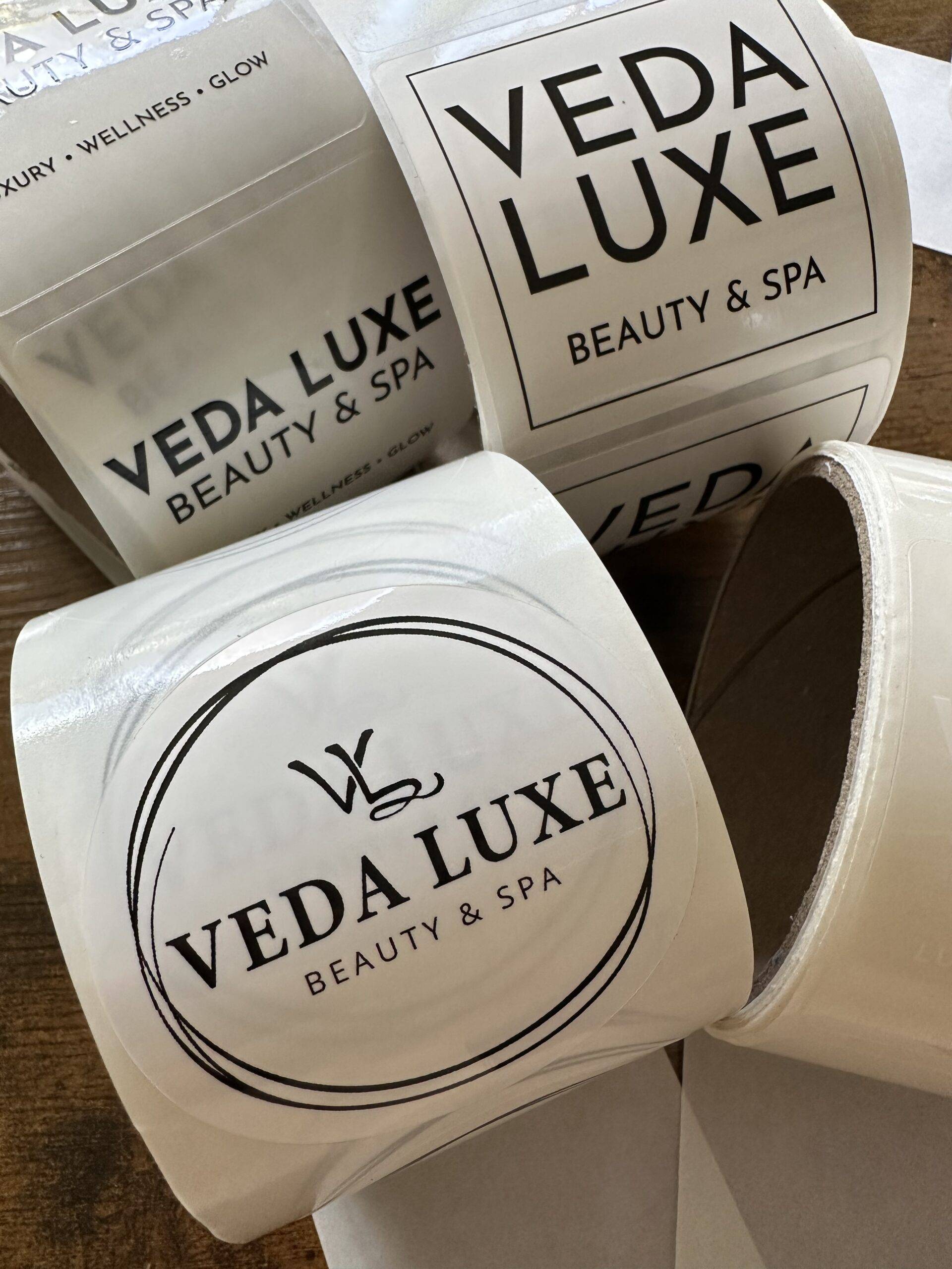 Wellness brand identity presentation with soft color palette