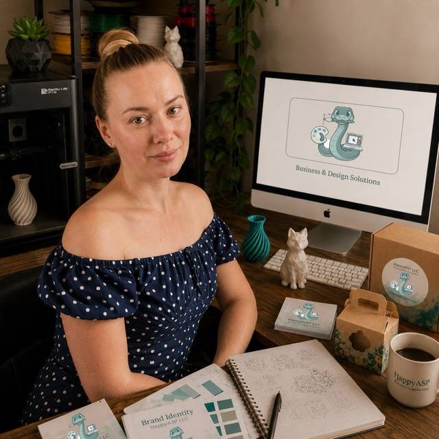 Tatiana Avdiushina in her creative studio